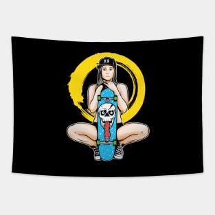 Skater Girl Tapestry