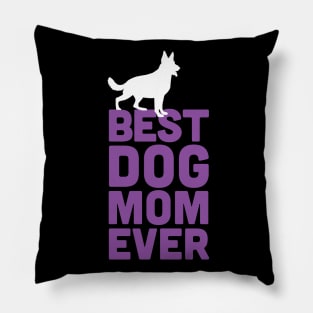 Best German Shepherd Dog Mom Ever - Purple Dog Lover Gift Pillow