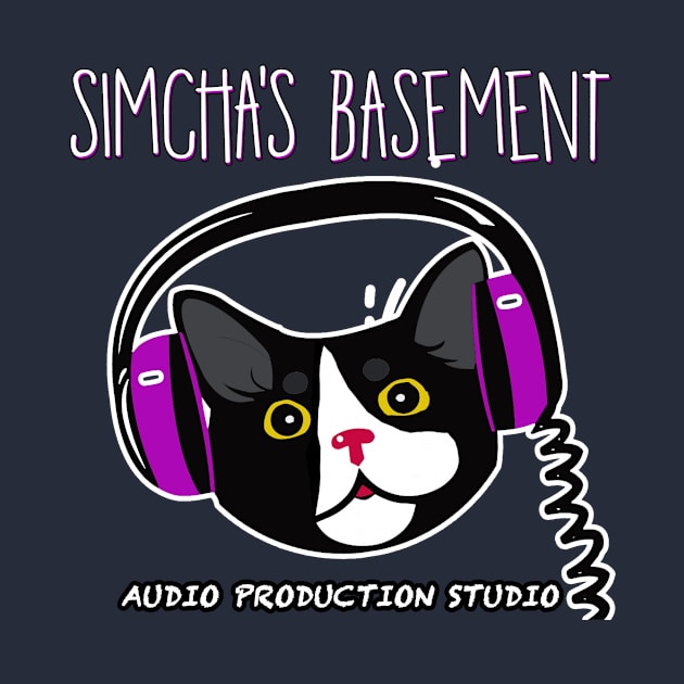 Simcha's Basement - Audio Production Studio (For Dark Colors - Outlined) by polarmp3