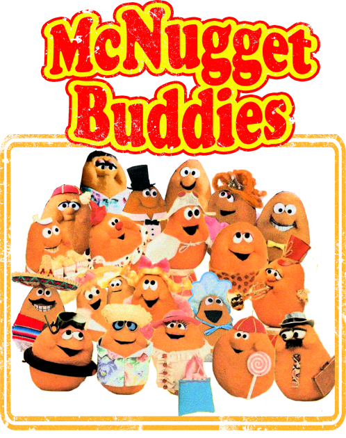 Retro Nugget Buddies Kids T-Shirt by Meat Beat