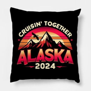 cruisin together alaska 2024 vacation trip Pillow