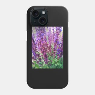 Tall Purple Flowers Phone Case