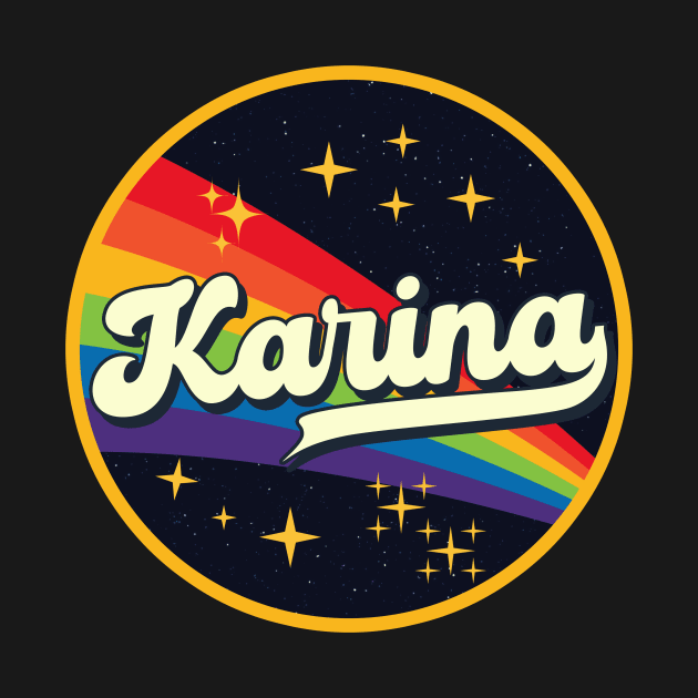 Karina // Rainbow In Space Vintage Style by LMW Art