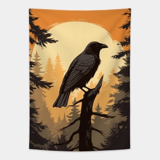 Raven Watcher Tapestry