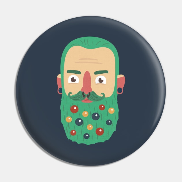 Beard Baubles Pin by BeardyGraphics