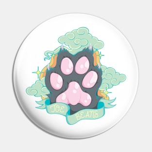 Grey Cat Toe Beans Pin