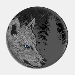 Wolf In The Night Pin