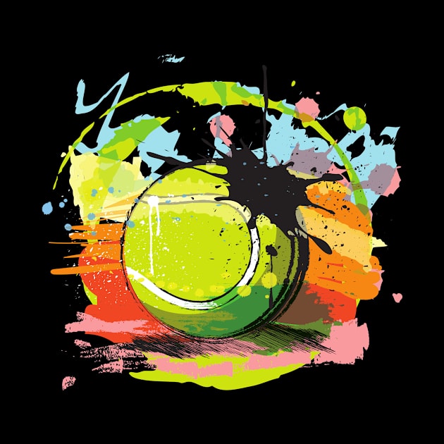 Colorful Tennis Ball Gift idea by soufyane