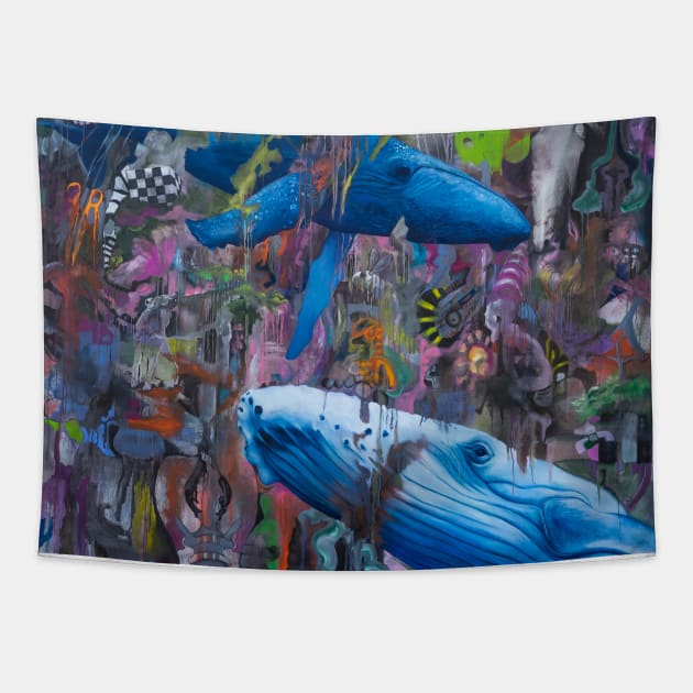 Whales Tapestry by seebacherh