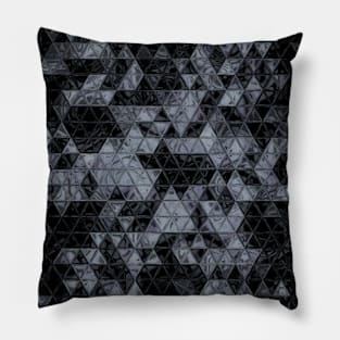 Black and Gray Goth Print Pillow