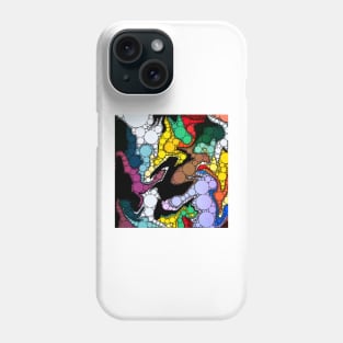 Dripping Paint Dot Artwork Phone Case