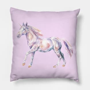 Watercolor Unicorn Pillow