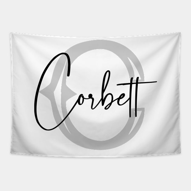 Corbett Second Name, Corbett Family Name, Corbett Middle Name Tapestry by Huosani