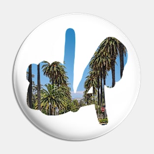 LA Hands, Palm Trees Pin