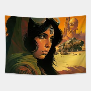 We Are Floating In Space - 71 - Sci-Fi Inspired Retro Artwork Tapestry