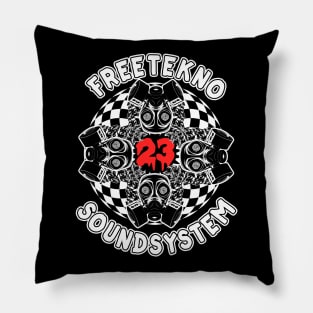 Soundsystem Rave Teknival 23 Pillow