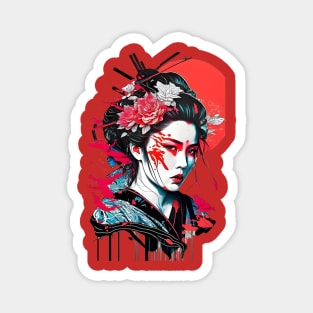 Japanese geisha girl Magnet