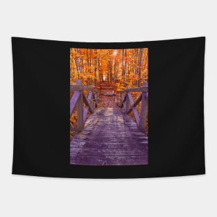 Bridge to Fall Fantasy Tapestry