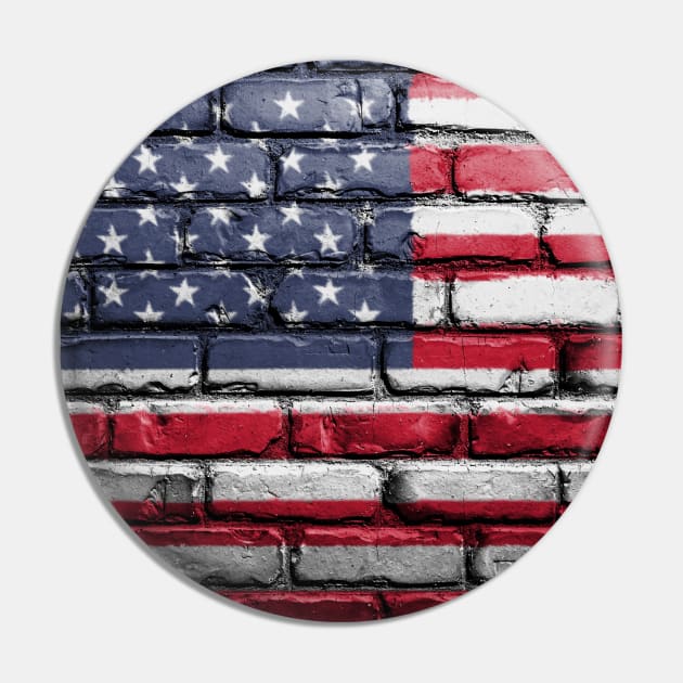 USA Flag Pin by Stelian