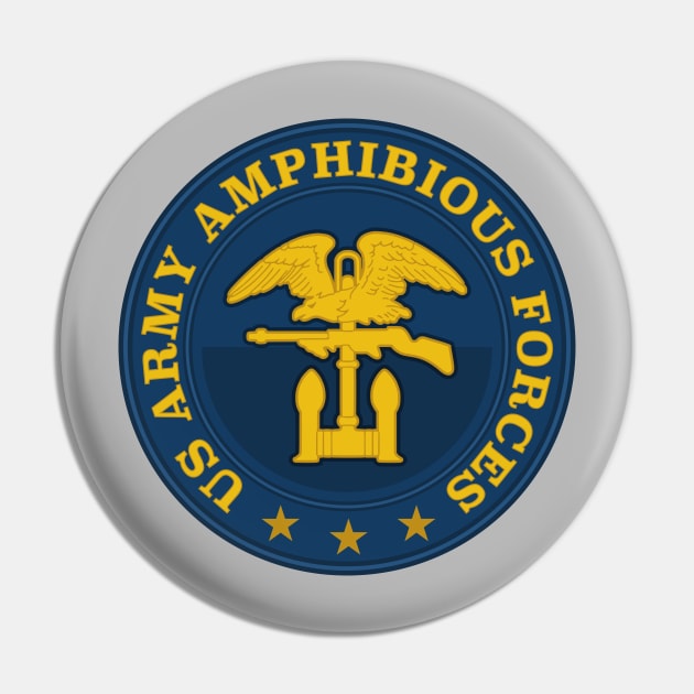 US Army Amphibious Forces Patch Pin by TCP