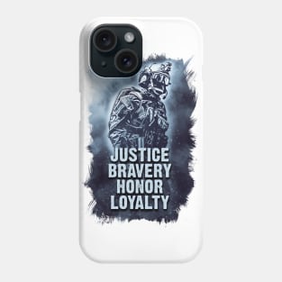 Justice Bravery Honor Loyalty Phone Case