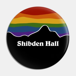 Shibden Hall Rainbow Pride Sunset - Home of Anne Lister Pin