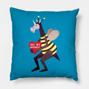 Bee My Honey Unicorn Pillow