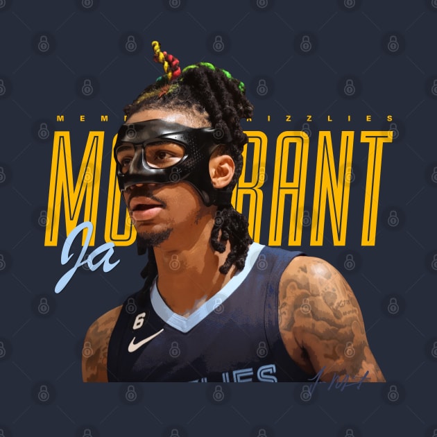 Masked Ja Morant by Juantamad