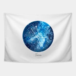 Taurus Constellation | Star Sign | Watercolor Tapestry