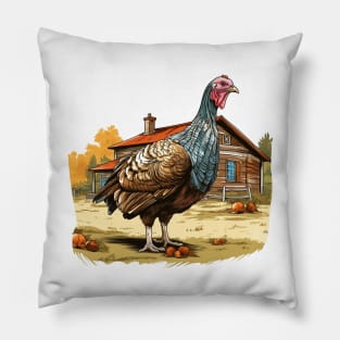 Farm Turkey Pillow