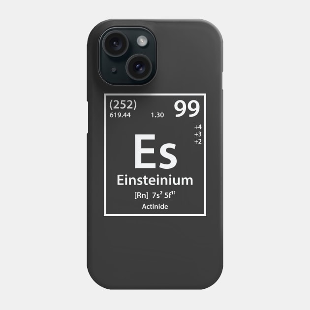 Einsteinium Element Phone Case by cerebrands