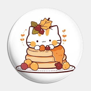 Cute Pancake Kitten Pin
