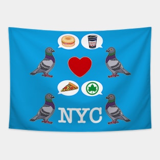 NY City Pigeon Tapestry