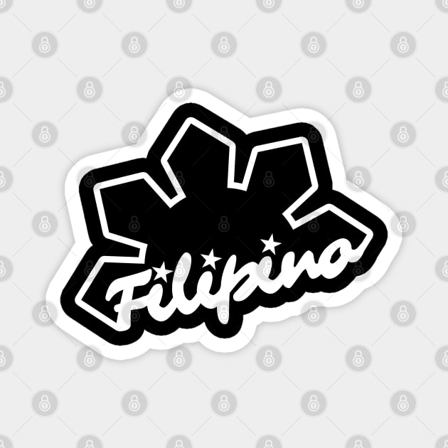 Filipino with Philippine Sun and 3 Stars Magnet by Filipino