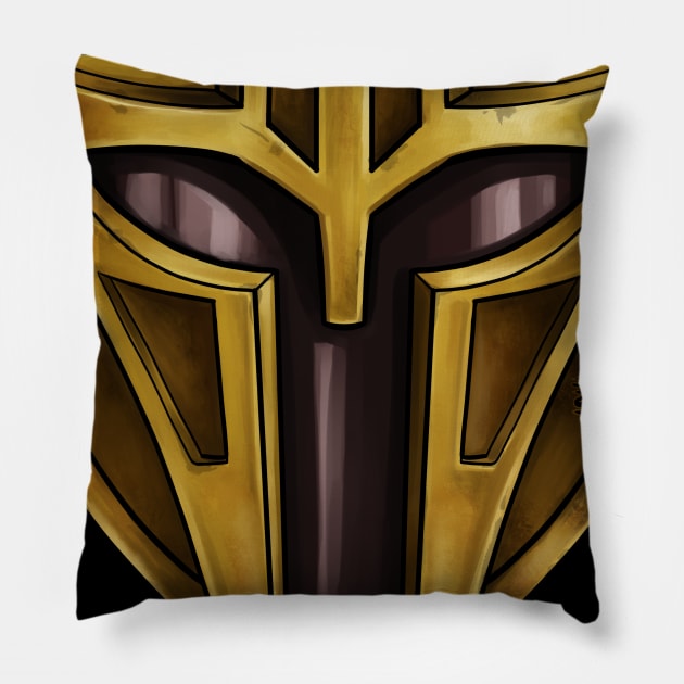 The Armorer Mask Pillow by Gloomlight