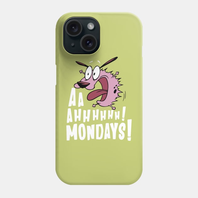 Courage The Cowardly Dog - Monday Blues Phone Case by funNkey