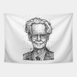 B.F. SKINNER ink portrait Tapestry