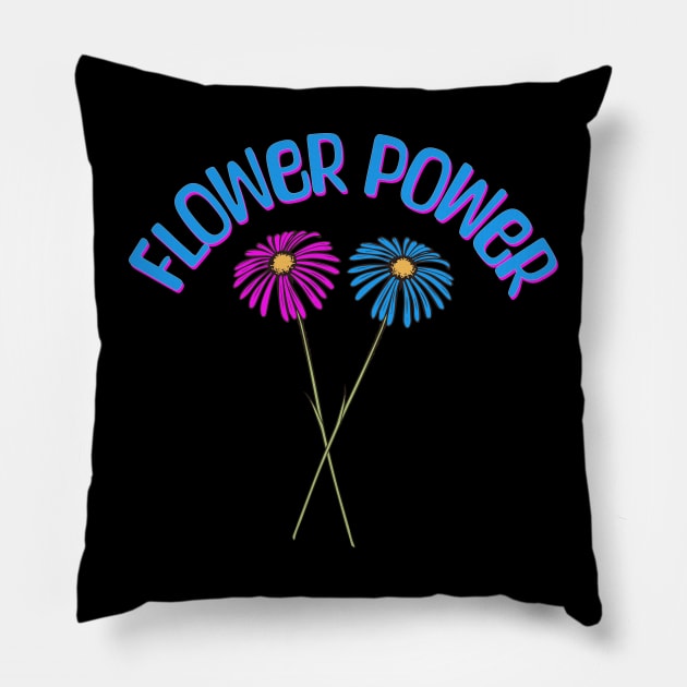 Flower Power Pillow by Junomoon23