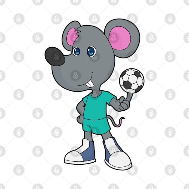 Mouse Soccer player Soccer by Markus Schnabel