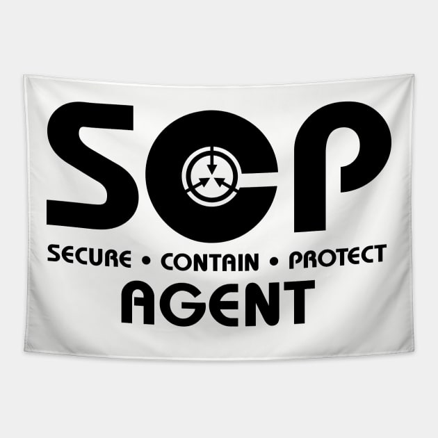 SCP Foundation Pocket Print Tapestry by Perpetual Brunch