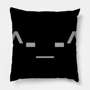 ASCII Cat (Gray) Pillow