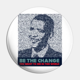 Be the change  / Obama / Black history month Africa /BLACK PRIDE Pin