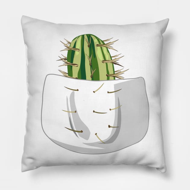 Pocket Cactus Pillow by leslieharris372