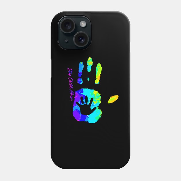 Stop Child Abuse Tie Dye I Can Do All Things Phone Case by FrancisDouglasOfficial