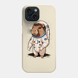 Capybara Astronaut Phone Case