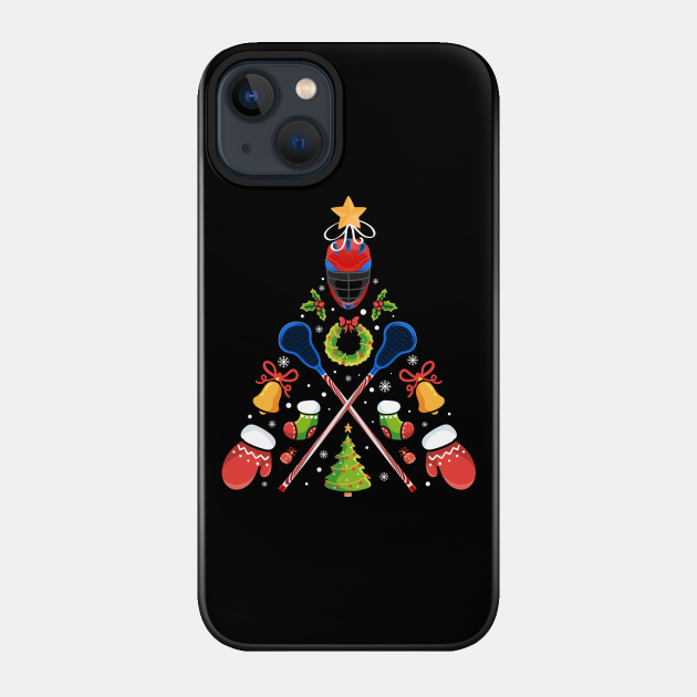 Lacrosse Ornament Christmas Tree Lacrosse Lover Xmas Lacrosse Shirts Mens Womens - Funny Christmas Gift For Family - Phone Case