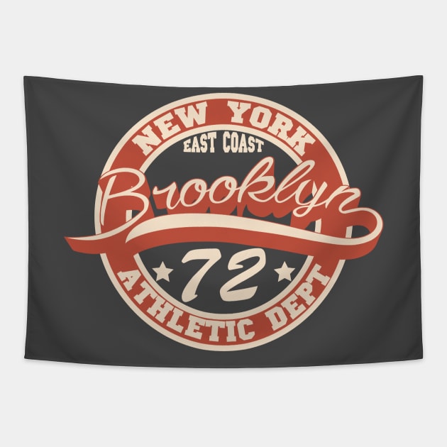 New york. 72. Brooklyn sports t-shirt. Tapestry by lakokakr