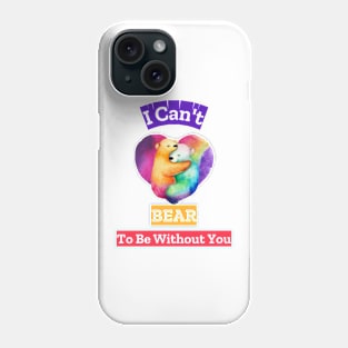 Bear hug romantic Phone Case