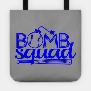 Vintage Bomb Squad Dinger Hitter Baseball Hitting Classic Blue Tote