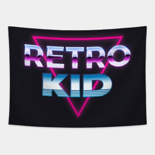 Retro Kid 80s Retrowave Tapestry